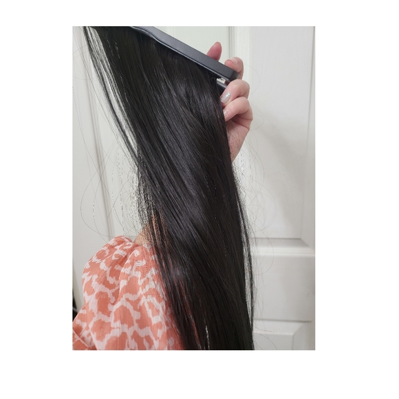 🌿Fusion Clip Extensions Color 2 18" Futura Fiber-Sleek,Soft Mimics Real Hair! - Picture 5 of 7